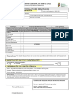 Formulario de Declaracion de Parentesco