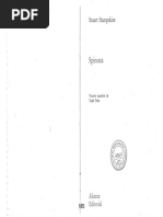 Spinoza - Hampshire Stuart. Editorial Alianza. 