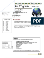 Social Studies 7 Grade: Welcome!