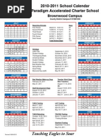 2010-2011 Calendar Paradigm Brownwood