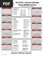2010-2011 Calendar Amarillo | PDF | Schools | Observances
