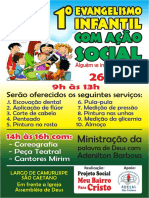 Evangelismo Infantil Com Ação Social - Cartaz 2