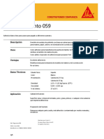 Adhesivo Blanco Diferentes Sustratos Sika Pegamento 059 PDF