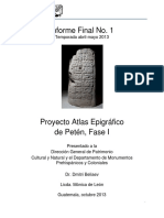 Proyecto Atlas Epigrafico de Peten Fase 1 Capitulo I y II