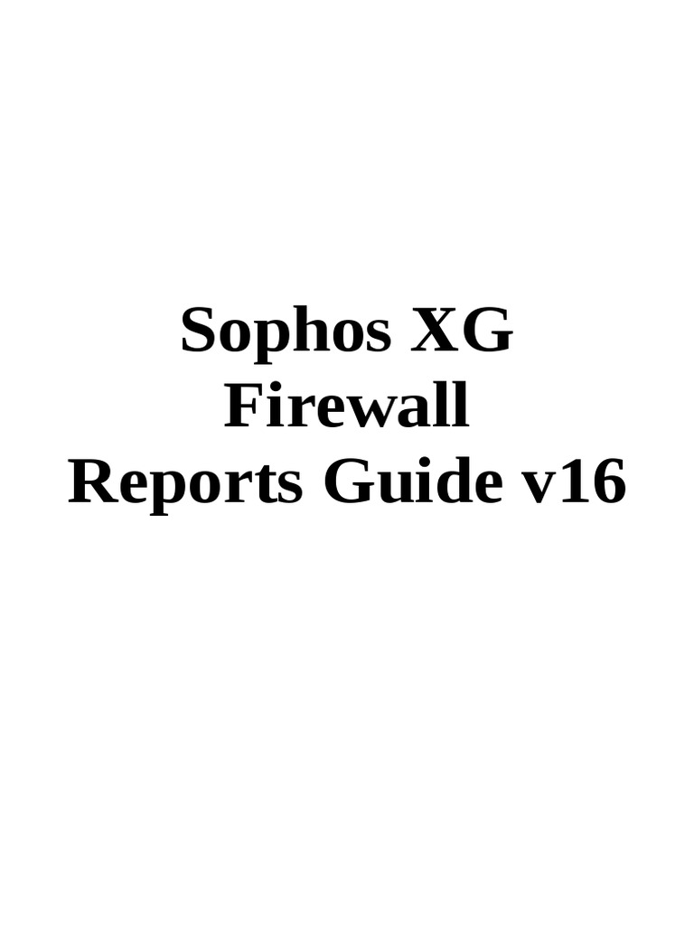 Manual de Reportes Sophos PDF Protocolo de transferencia de
