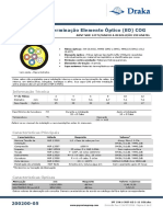 Datasheet Cabo Optico