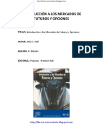 Hull John C - Introduccion A Los Mercados de Futuros Y Opciones (4ed) PDF