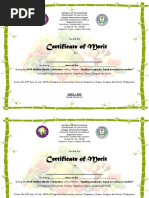 Certificate of Merit