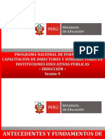 Antecedentes de Los Compromisos de Gestion Escolar MODULO 3