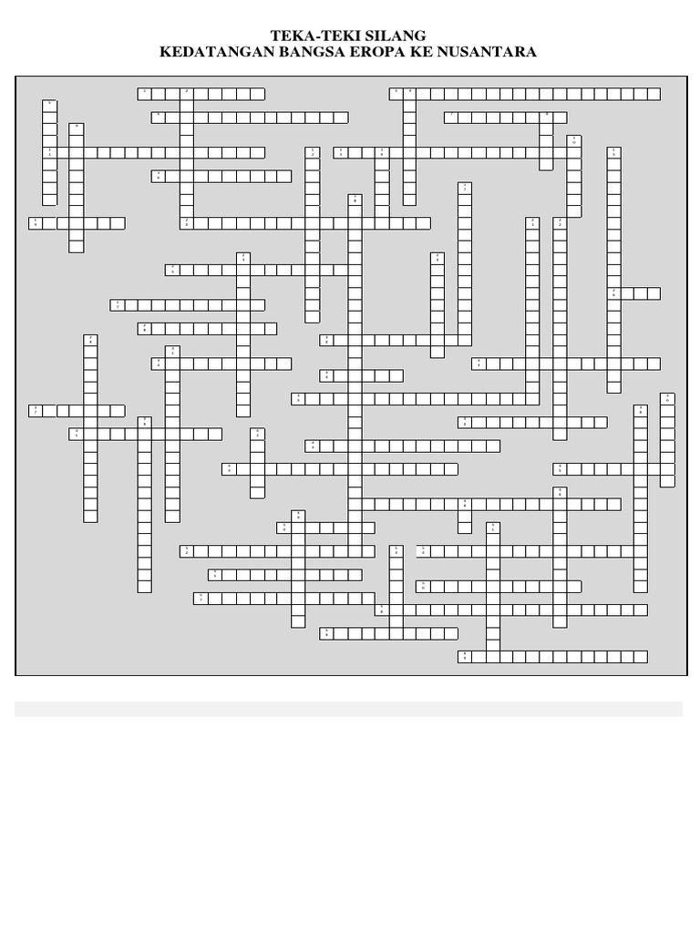 Teka Teki Silang Kedatangan Bangsa Eropa Ke Indonesia Dipakai Ul