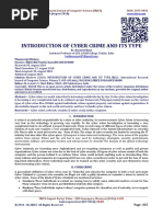INTRODUCTION OF CYBER CRIME AND ITS TYPE
