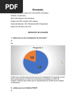 Aplicación de Encuesta y Análisis de Resultados