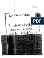 Epistemología, Ética y Ciencias de La Educación - J. C. Filloux