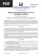 Design and Implementation of VGA Controller On FPGA