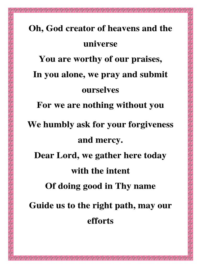 Prayer | PDF