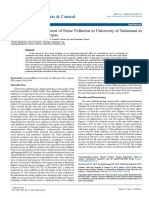 Study of The Improvement of Noise Pollution in University of Sulaimani in Both New and Old Campus 2375 4397 1000143