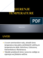 Horic MJERENJE TEMPERATURE