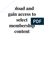 Upload and Gain Access To Select Membership Content