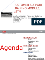 Customer Support Training Module, CSTM: Authentication Manager External Identity Source, E.G. Active Directory