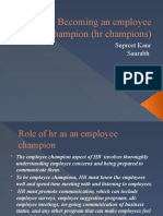 Becoming an Employee Champion (Hr Champions)