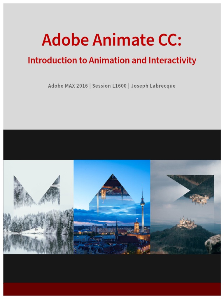 Adobe Animate CC: Intro to Animation | PDF | Adobe Flash | Adobe Photoshop