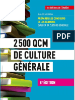 2500 QCM de Culture Generale (Fonction publique, Grandes Écoles...)