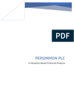 Persimmon PLC: A Valuation Based Financial Analysis