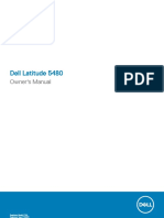 Latitude 14 5480 Laptop - Owners Manual - en Us PDF