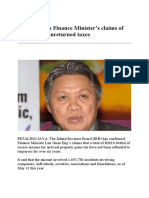 IRB Confirms Finance Minister PDF