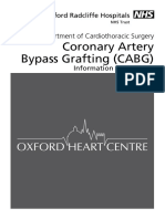 Coronary Artery Bypass Grafting (CABG) : Department of Cardiothoracic Surgery