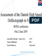Assessment of The Danish High Speed Deflectograph in France
