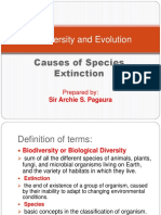Biodiversity and Evolution Threats