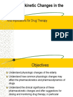 Pharmacokinetic Changes in The Elderly: and Implications For Drug Therapy