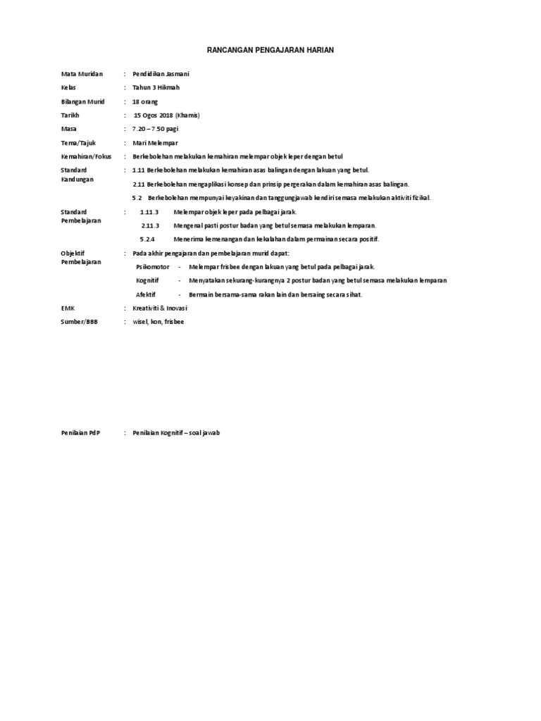 Rph Tahun 3 Merejam Objek Leper Pdf