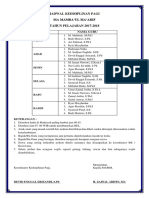 Jadwal Kedisiplinan Guru