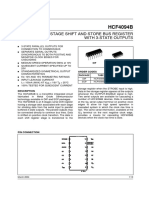 HCF4094B: 8 Stage Shift and Store Bus Register With 3-State Outputs