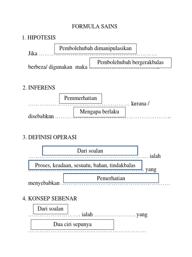 Formula Sains