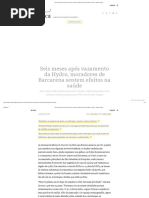 Seis Meses Após Vazamento Da Hydro, Moradores de Barcarena Sentem Efeitos Na Saúde – Agência Pública