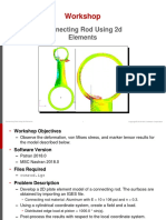 Connecting Rod Using 2d Elements