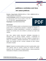 Folder Curso Licitações Públicas e Contratos