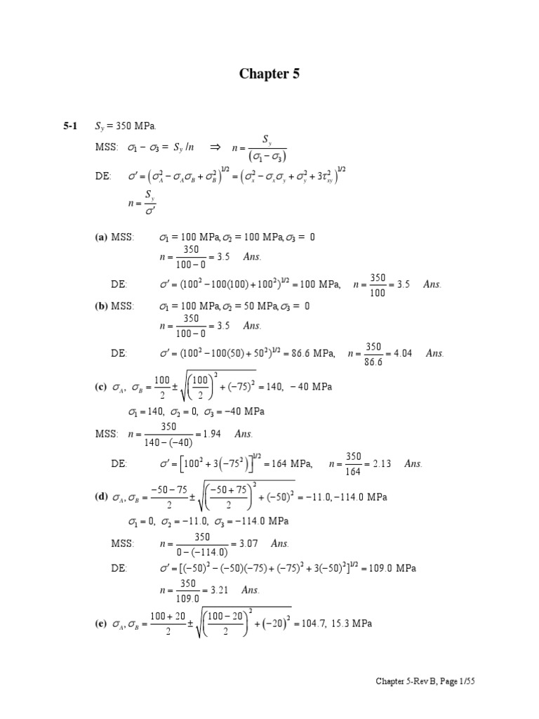 Chapter 5 Solutions PDF | PDF