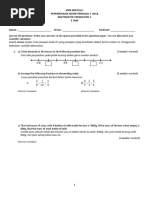 PP1 2018 Matematik KSSM Tingkatan 1