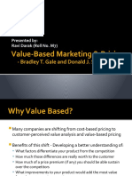 Value-Based Marketing & Pricing
