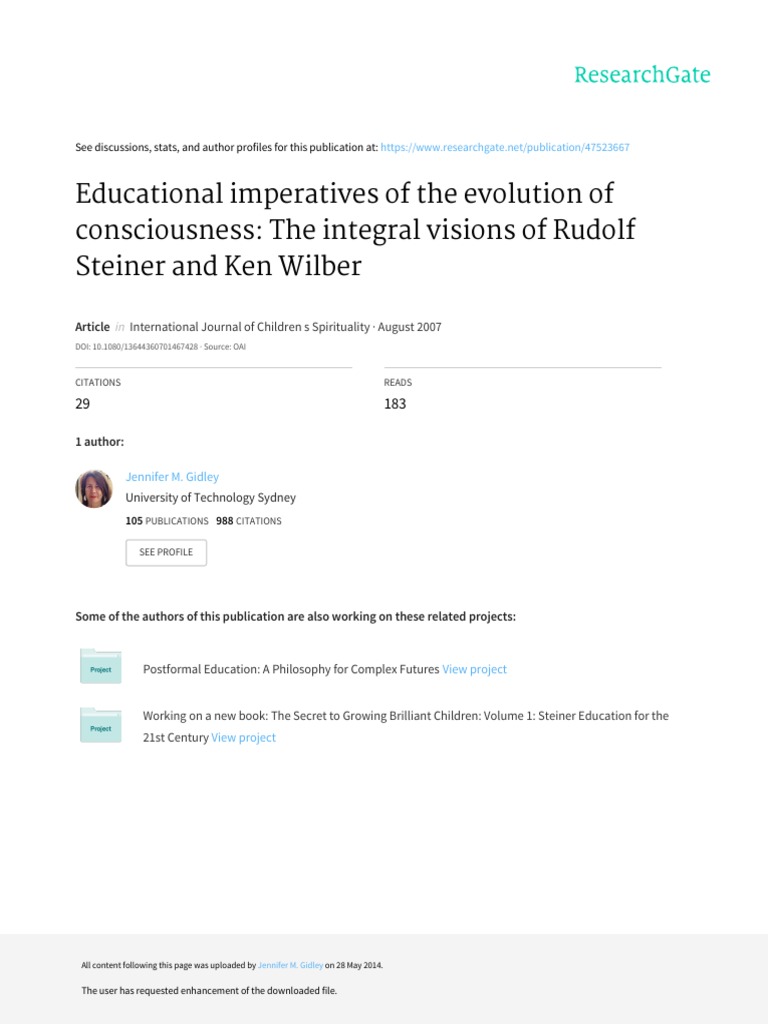 Educational Imperatives | PDF | Rudolf Steiner | Waldorf Education