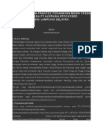 Laporan Kerja Praktek Perawatan Mesin Press Pelletizing Pada Pt Austasia Stockfeed Tanjung Bintang Lampung Selatan