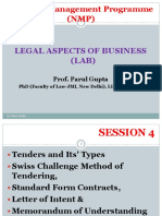 National Management Programme (NMP) : Legal Aspects of Business (LAB)