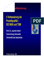 Verbesserung Der Prozeßqualität - ISO 9001 Und TQM PDF