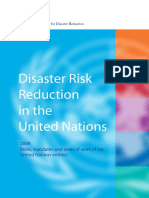 Disaster Risk Reduction in The United Nations: 2009 Roles, Mandates and Areas of Work of Key United Nations Entities
