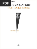 Alain Mabanckou - Tais-Toi Et Meurs