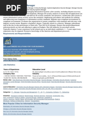 Information Security Manager